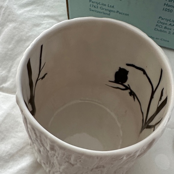 PartyLite White and Black Nature-Inspired votive Trio new in box - Picture 6 of 10